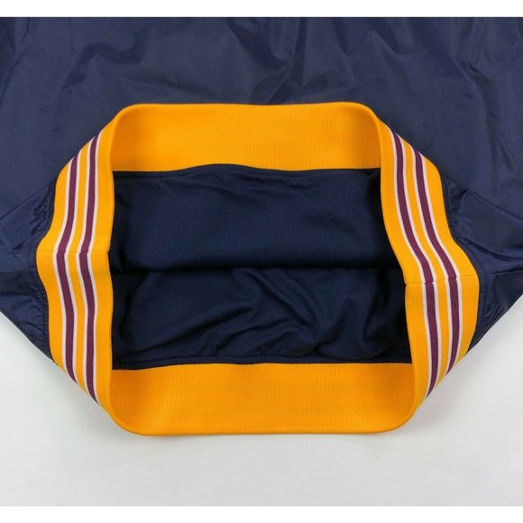 Cleveland Cavaliers NBA Mitchell Ness Men Large 1/4 Zip Blue Yellow Nylon Jacket - Picture 6 of 10